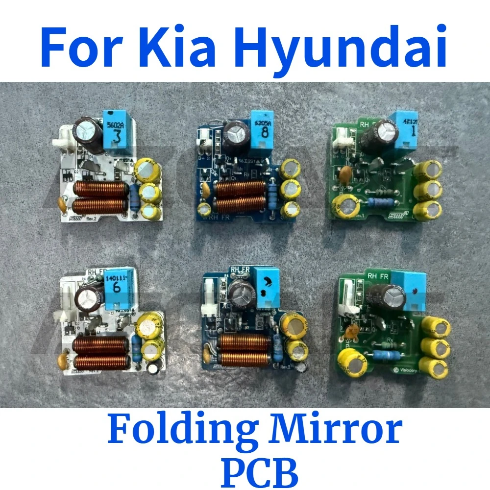 

For Hyundai IX i10 i20 i30 i40 i45 Car Side Power Rearview Electric Mirrors Folding Motor Repair PCB Board LR Replacement 1/2pcs