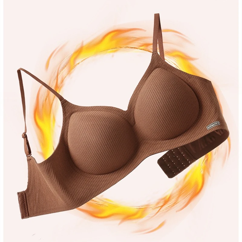 حمالة صدر نسائية لاسلكية بدون خياطة، دعم ناعم، ملابس داخلية مريحة لجميع أحجام الثدي، حمالة صدر للخريف والشتاء لتقليل الثدي #1