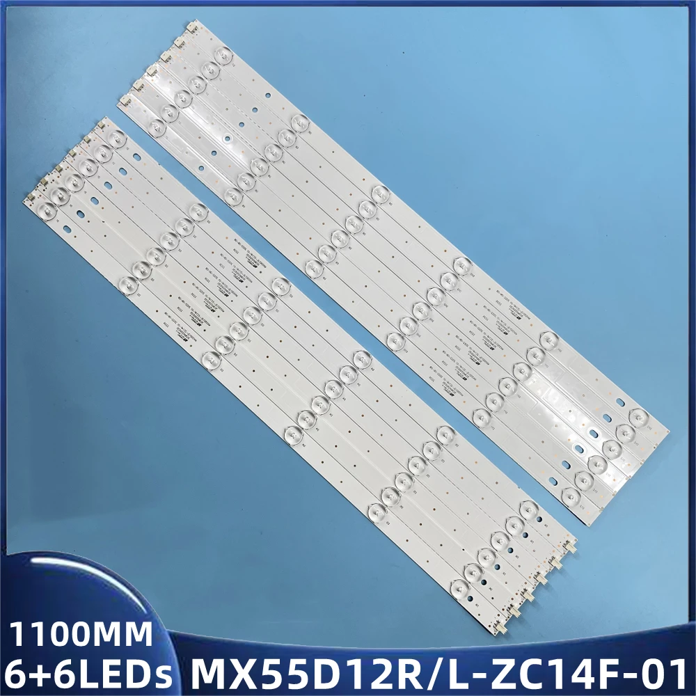 60Pcs/Set LED Backlight Strip For Dexp F55D8000K Konka LED55G100 LED55G300 MX55D12L MX55D12R-ZC21FG-01 303MX550036 303MX550040