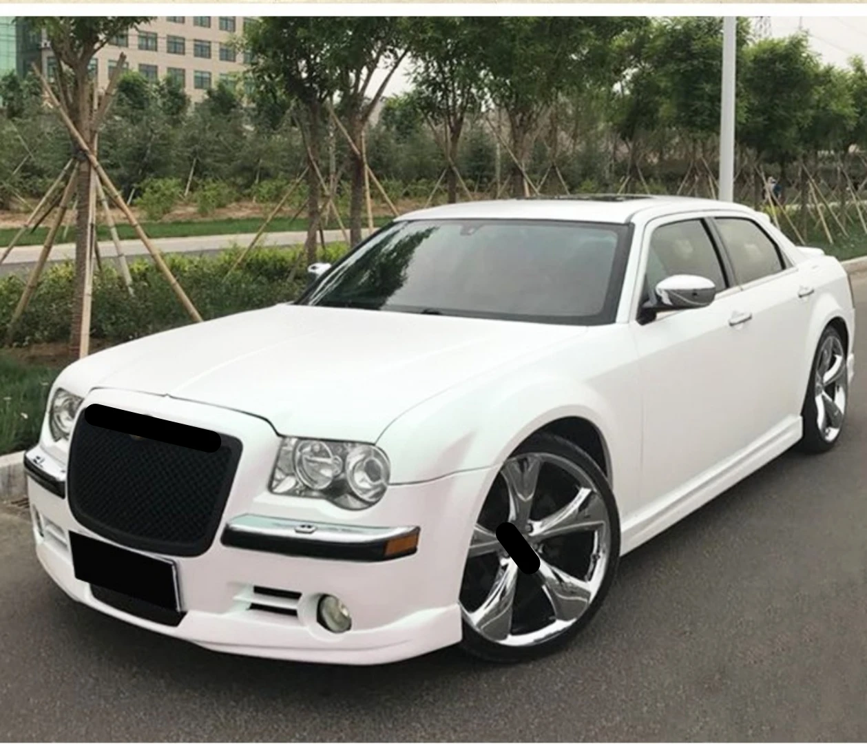 Body Kit For Chrysler 300C 94f 94R 2006-07 Modified Front Rear lip Side Skirt assembly Car Accessories