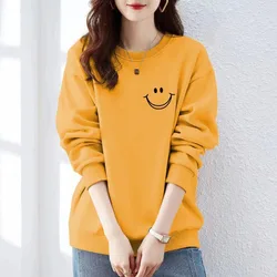 Office Lady Spring Autumn Round Neck Women's Clothing Pullover Lantern Long Sleeve Geometric Printing Casual Fashion Tops