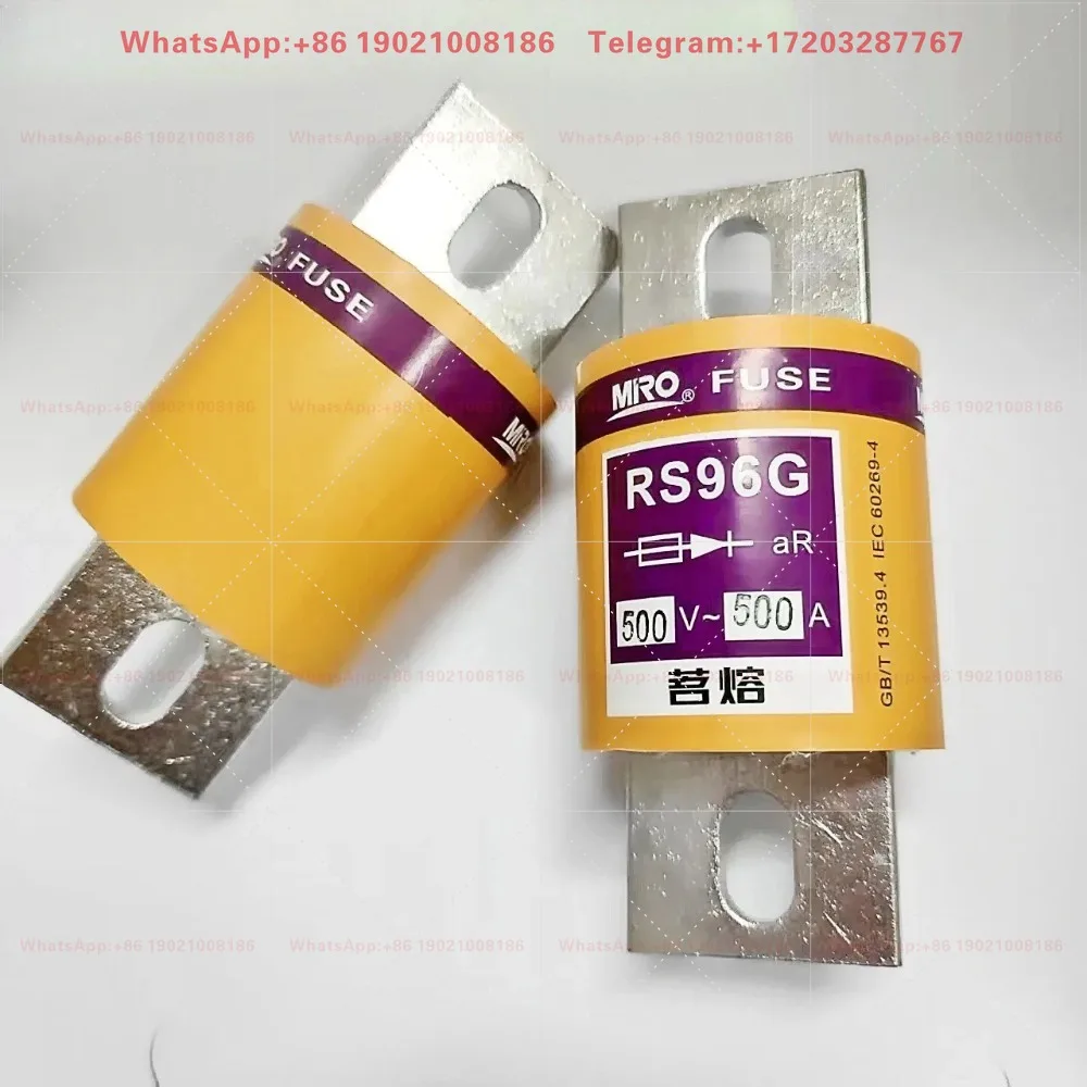 Ming Rong RS96G 500V 400A 450A 500A 600A Round Tube Bolt Fast Fuse