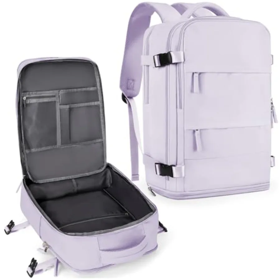 

Large Travel Backpack For Women MenCarry On Flight Approved Hiking Waterproof Outdoor Sports Rucksack Casual Daypack Fit 15.6 I