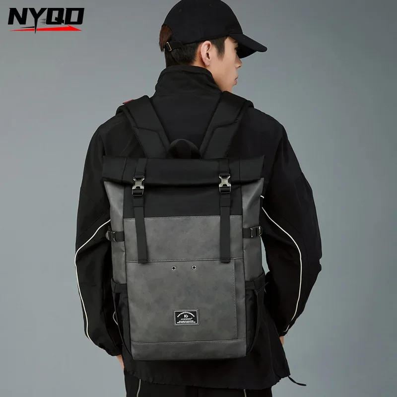 

Laptop Backpack Men Back Pack Luggage Shoulder Bags New Arrive Large Oxford Rucksack Travel Bag Roll Cover Men Bagpack