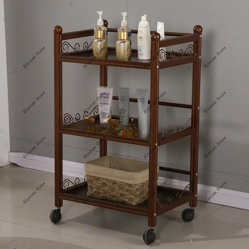 Beauty Rolling Cart Bedroom Bedside Salon Trolley Barbershop Kitchen   Carrello Attrezzi  Furniture HYST