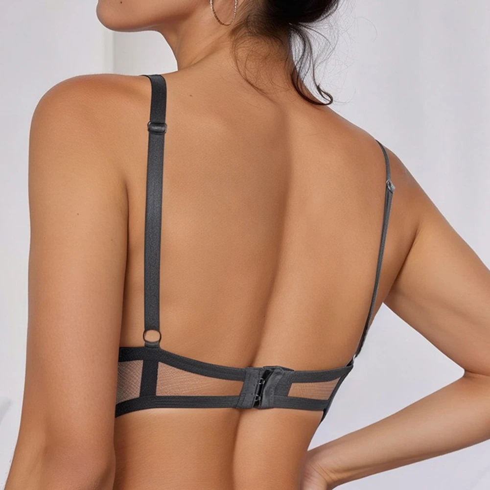 

Breathable Underwear No Steel Ring Bra Ideal For Night Out All Season Wear Fits XS To 2XL Rear Three Row Buckle