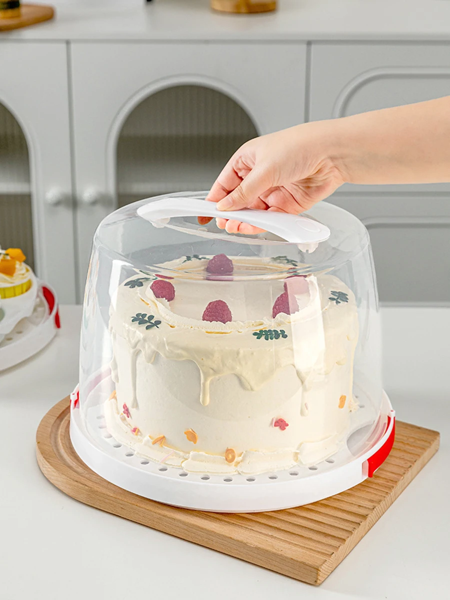 Caja de pasteles reutilizable de 6 pulgadas, caja de embalaje, almacenamiento para hornear, capa exterior, conservante Fren, panadería, utensilios de cocina