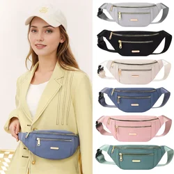 Chest Waist Bag Banana bag for Women Sling Crossbody Waist Pack Canvas Running Casual Fanny Packs Sport Half Moon Belt Bag
