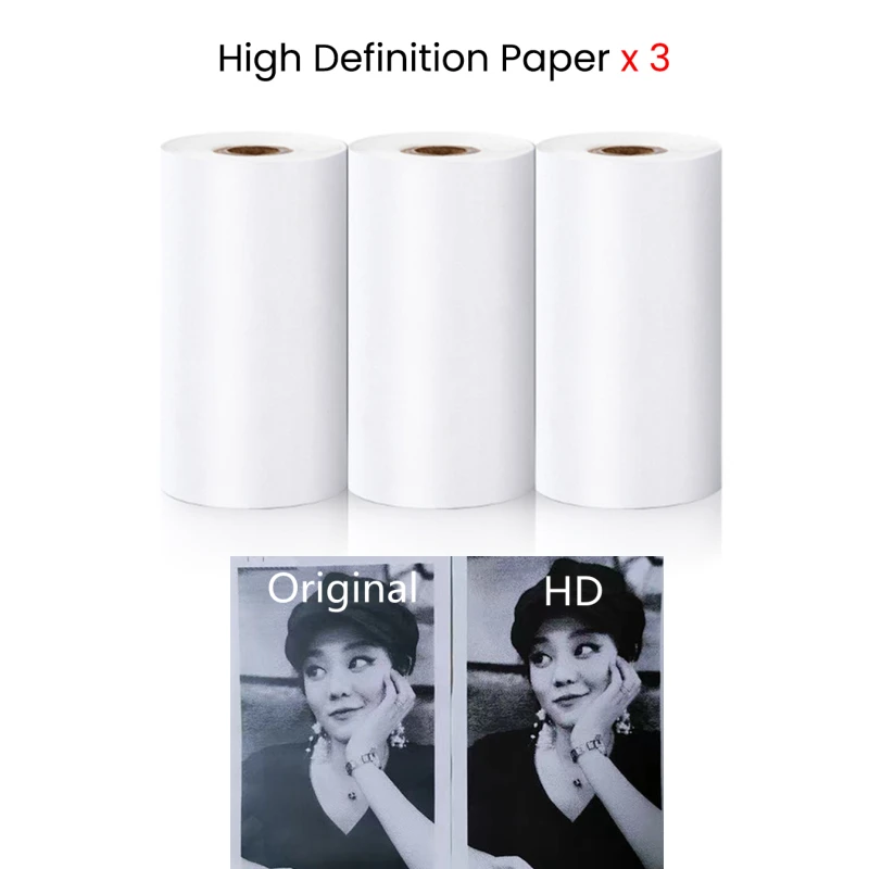 Mini Printer Paper Kids Instant Print Camera Thermal Colorful Adhesive Self-adhesive Paper for Wireless Bluetooth Printer 57mm