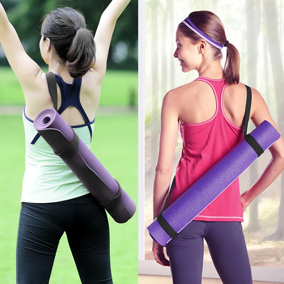 Correas para esterilla de yoga para llevar, soporte ajustable para esterilla de yoga, banda colorida, antideslizante, múltiples opciones de color, Negro Verde (rosa naranja Correas para esterilla de yoga para llevar, soporte ajustable para esterilla de yoga, banda colorida, antideslizante, múltiples opciones de color, Negro Verde (rosa naranja
