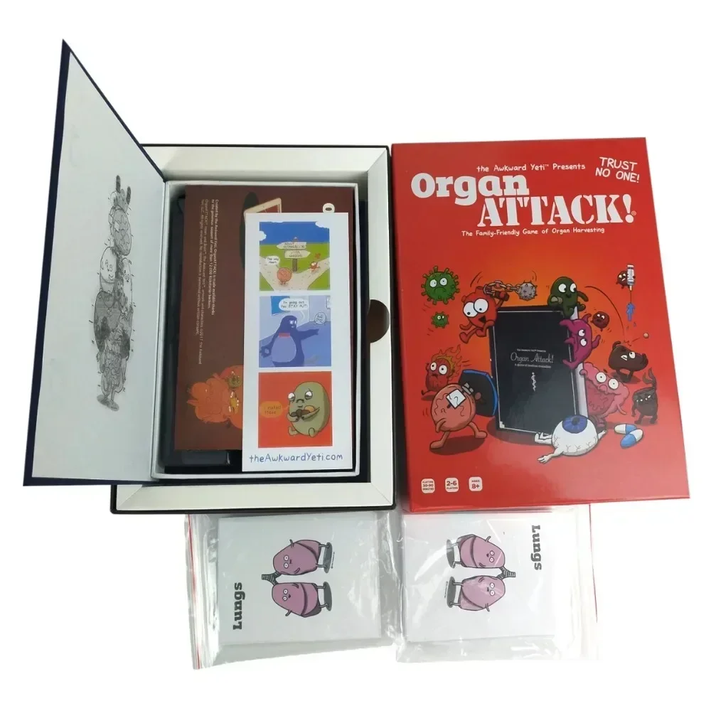 Organ Attack! Human organ attack new board game card card board party game