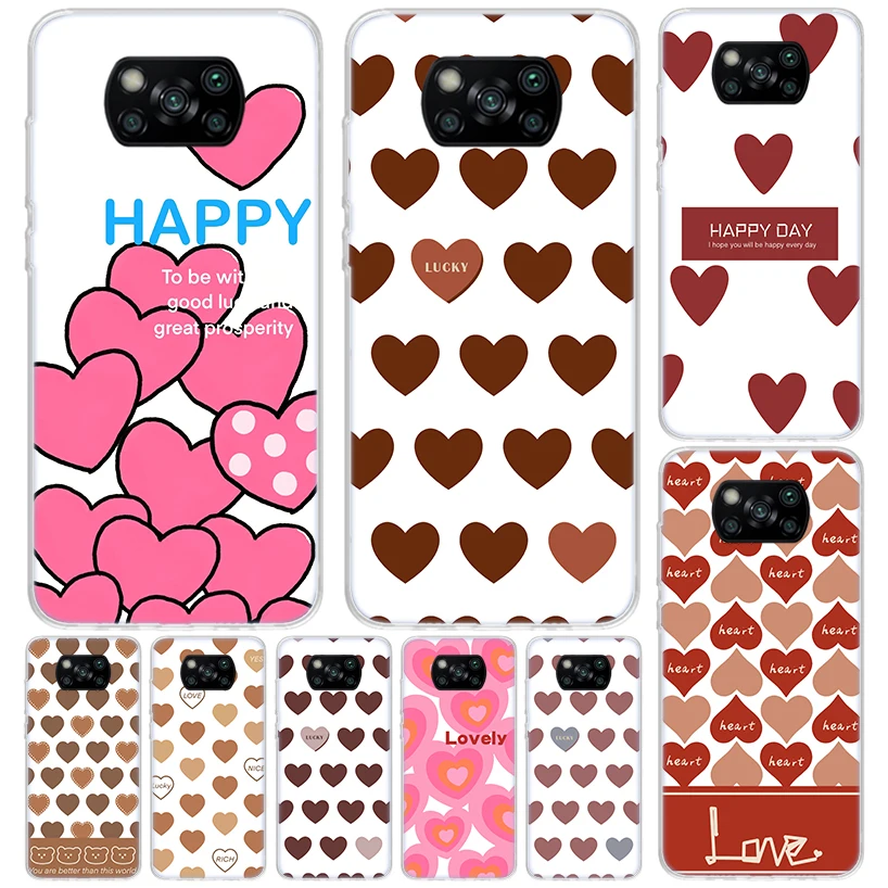 Love Heath Cover For Xiaomi Poco X6 X5 Pro X4 Gt X3 Nfc F6 Phone Case F5 F4 F3 F2 F1 M5S M4 M3 Print Shell Housing X5 Pro X4 Gt 