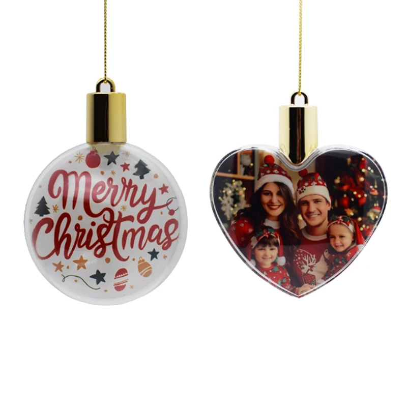 

12pcs/lot 3.15 Inche Sublimation Blanks Christmas Balls Ornaments For Christmas Decoration