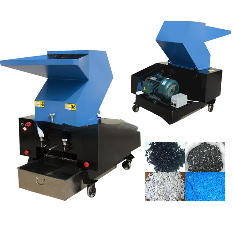 Industrial Used Plastic Crusher Machine Waste Plastic Recycling Crushing PET PE PP PVC Bottles Grinder Cracking Machine