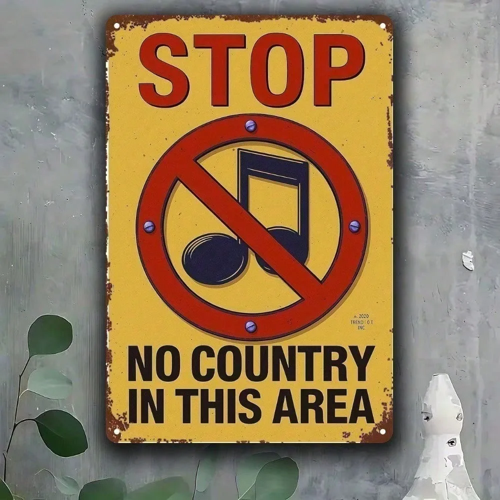 

Heavy Duty Metal Funny Stop Sign 8x12 Man Cave Garage Wall Decor