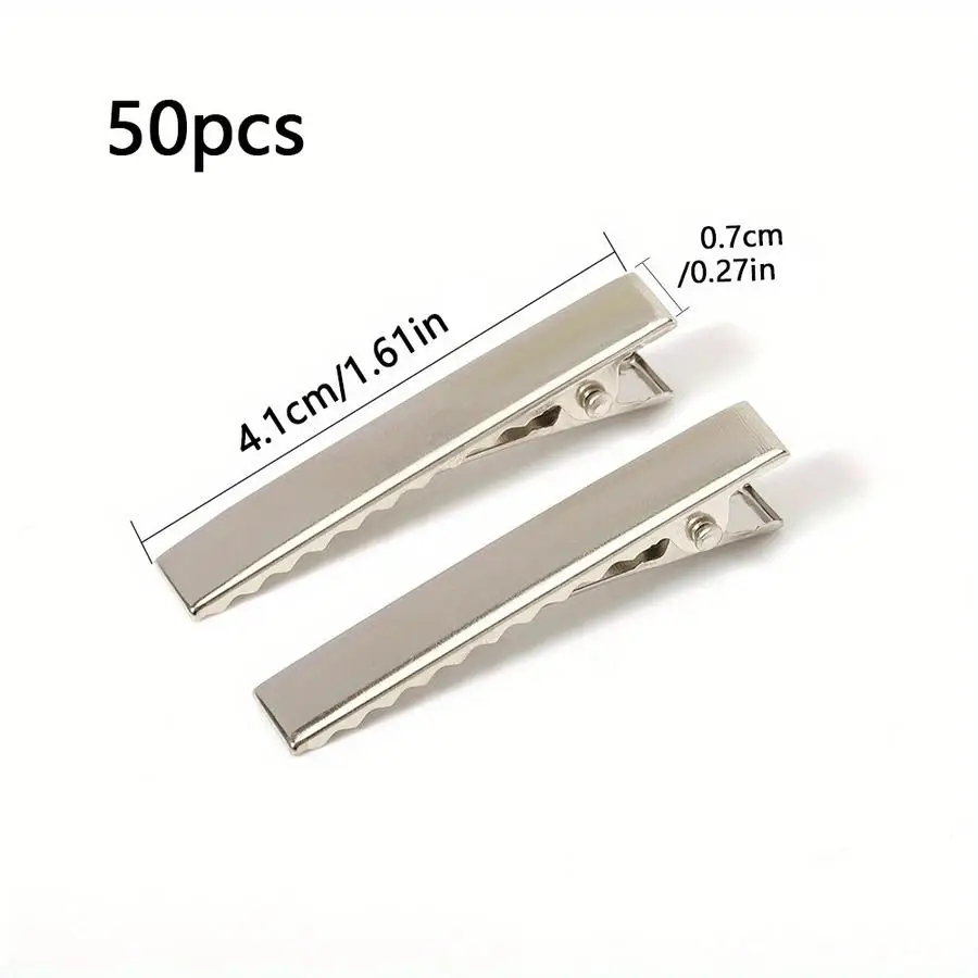 1/5/10/20/50/100pcs Metal Clips, Alligator Clips, Duckbill Clips, Pin Clips for DIY Accessories Love Mini Items Small Gift Item
