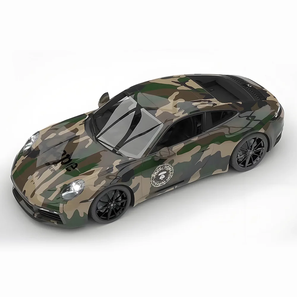 

Custom Gradient Black Purple TPU Car Wrap Glossy PVC Paint Protection Film Anti-Scratch PET Material for Body Sunroof Wrapping