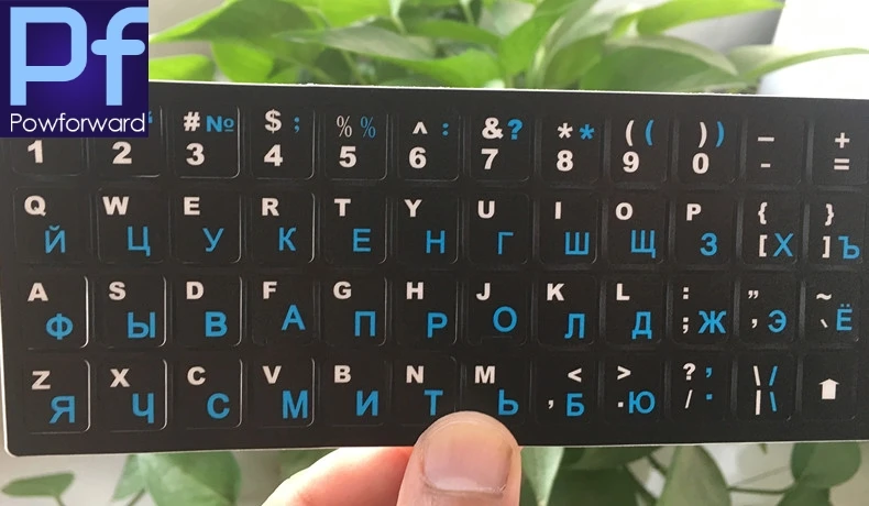 Imagem -05 - Adesivos para Teclado Russo 100 Peças Substituição de Teclado Fundo Preto com Laranja Letras para Teclado de Computador