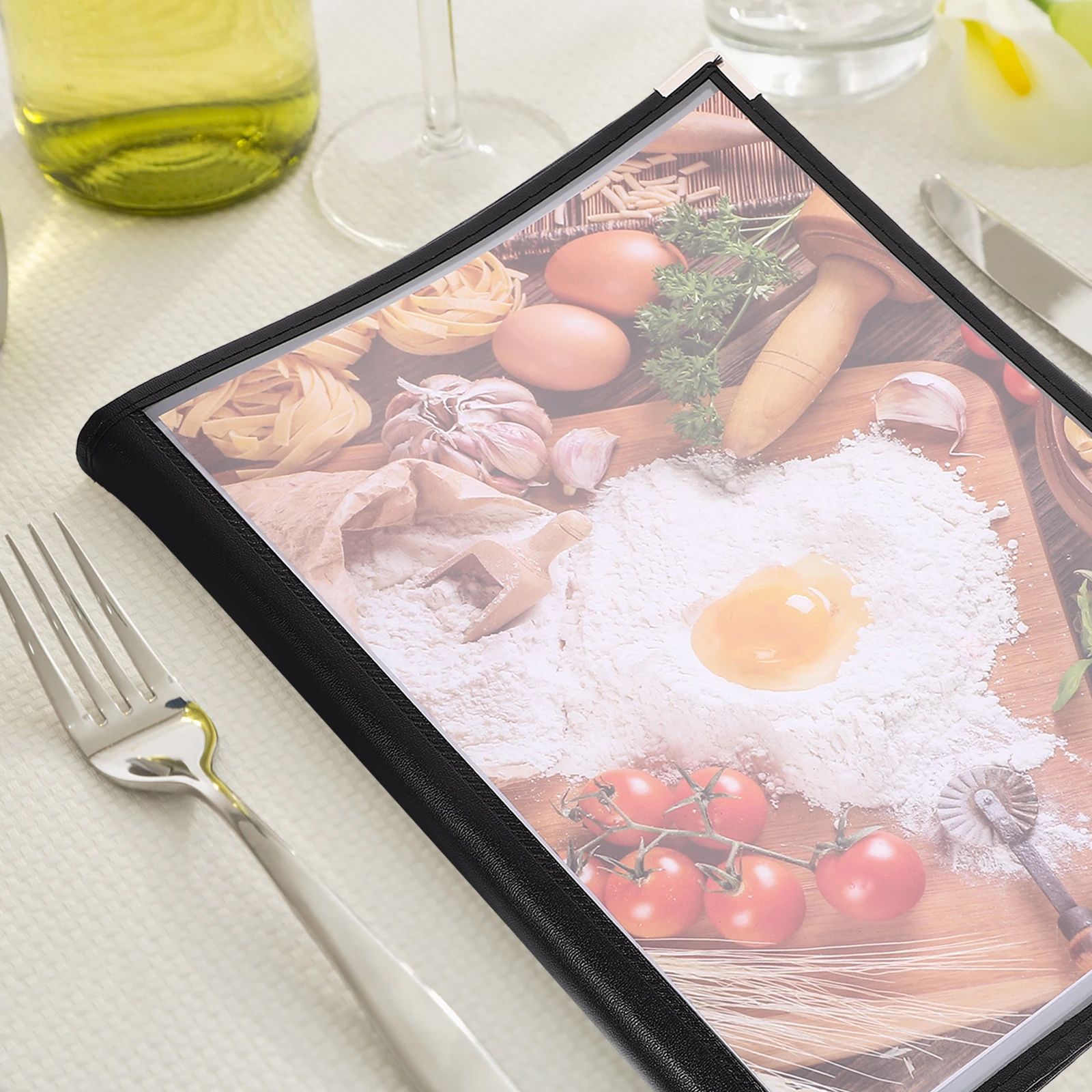 

Clear Book Holder Restaurant Hotel Transparent Large Capacity Menu Folder Display Pad Stylish Cover Easy Read