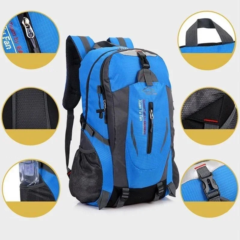 New Fashion Outdoor Mountaineering Bags Men and Women Riding Backpack Sports Bags Leisure Travel Backpack