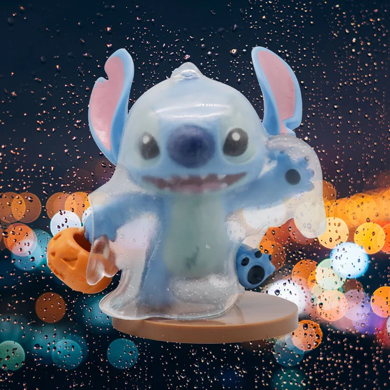 6 stks Disney Stitch Raar Dagboek Collectie Leuke Cartoon Figuur Model Pop Anime Desktop Ornament Taart Decoratie Kinderen Speelgoed Geschenken