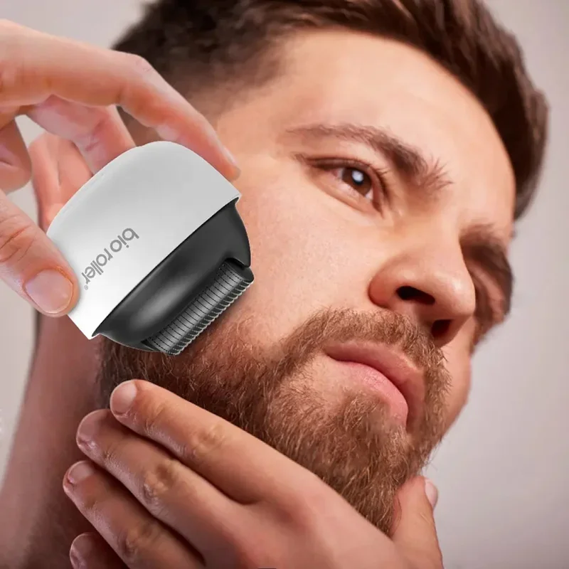 Beard Derma Roller Bio-Roller G4 Micro Needle Dermaroller System per la cura della pelle del viso MTS mesoterapia cura della pelle crescita dei capelli del cuoio capelluto