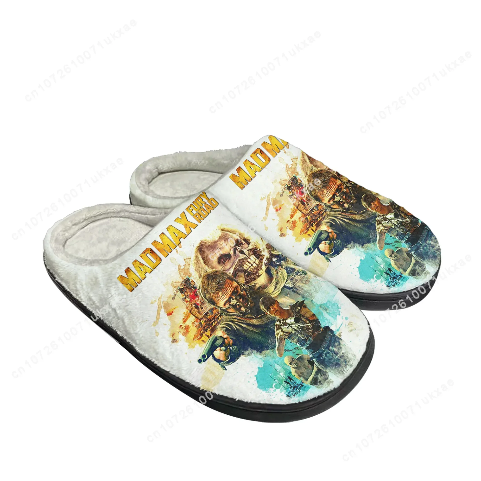 Mad Max Fury Road Home Cotton Slippers Mens Womens Tom Hardy Plush Bedroom Casual Keep Warm Shoes Thermal Slipper Custom Shoe