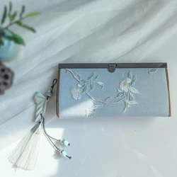 New Women Flower Embroidered Coin Wallet Handbag Canvas Coin Purses Money Card Holder Wallet Pouch Lipstick Earphone Key Bags