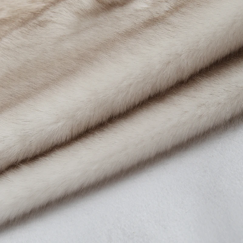 Neo Mint Slouchy Chic Gradient Long Eco Faux Fur Coat Women Winter Thick Warm Fluffy Fox Fur Jacket Brand Fashion Girls Overcoat