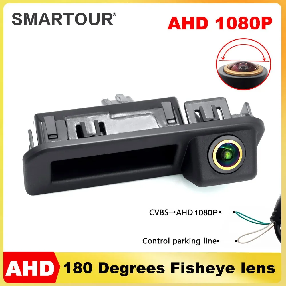 

SMARTOUR AHD 720P 1080P CCD CVBS Rear View Camera For vw Polo Sedan/Vento After Facelift From 2017 2018 2019 Car Trunk Handle