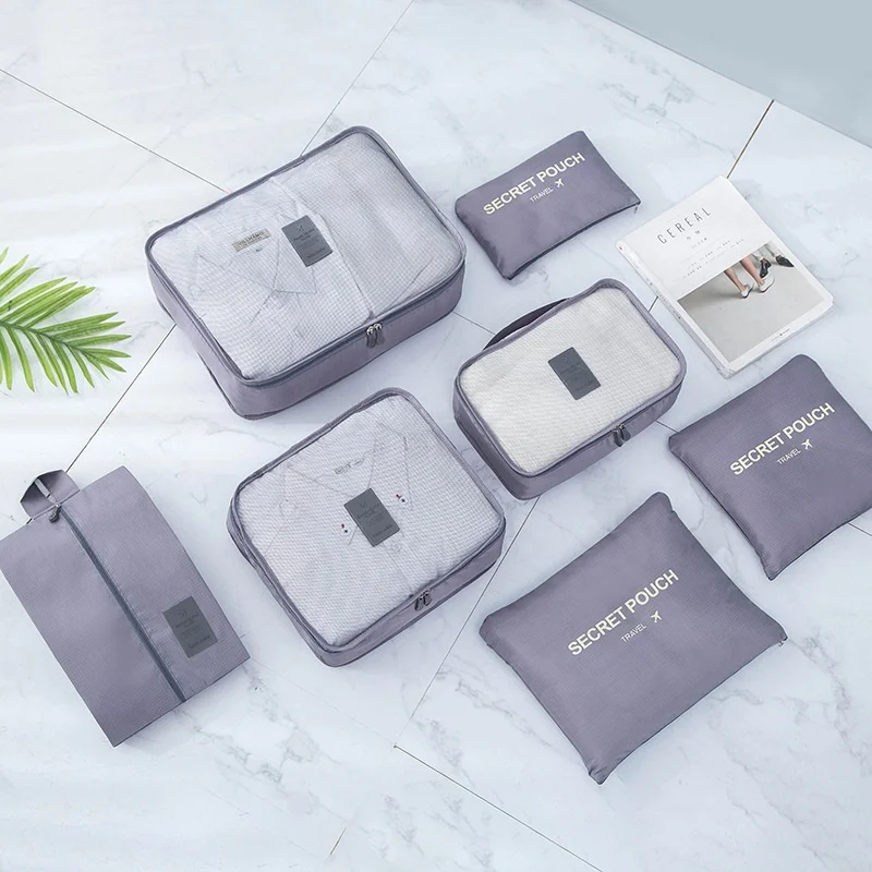 

Travel Supplies Classification Set Storage Bag 7-piece Set Korean Version Business Travel Clothing Storage Bag