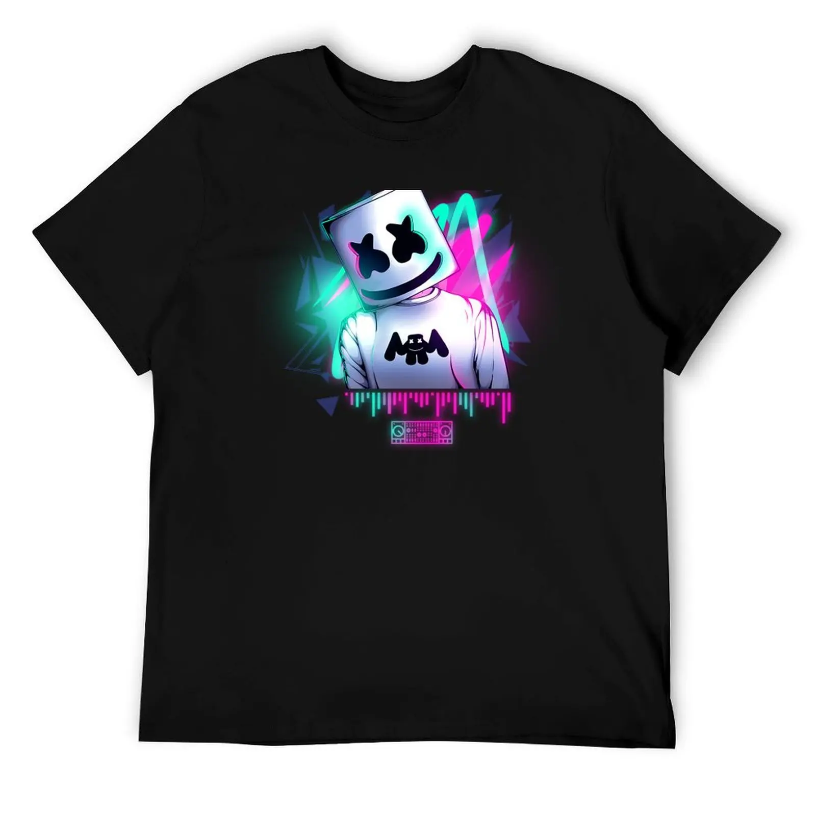 

Marshmello T-ShirtMarshmello __ neon sound T-Shirt_by DenielHast_ T-Shirt t shirts cotton 100% man tshirt T-Shirt
