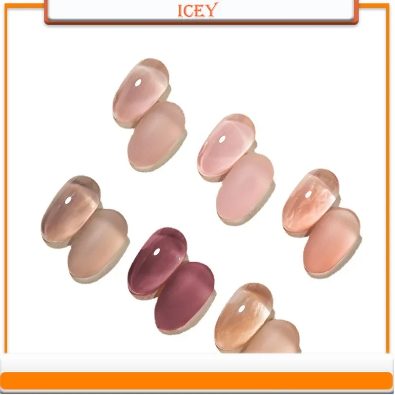 

Icey Beauty 9 г проникающий лак для ногтей клейкий нефритовый чай текстура телесного цвета лак для ногтей клейкий