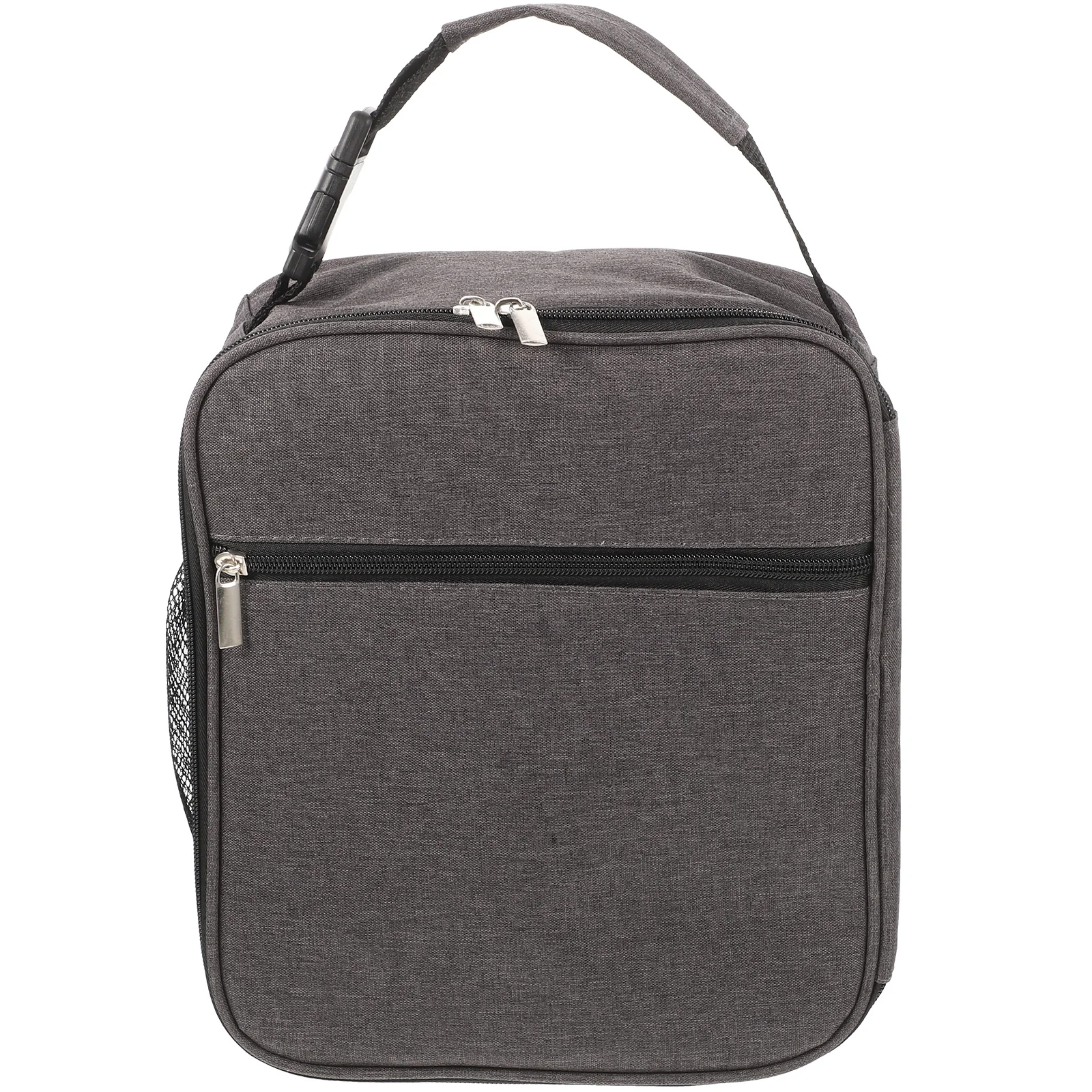 

Insulated Lunch Large Capacity Food Container Dark Grey Portable Gym Travel Picnic Bag Sturdy Zipper Easy Clean Storage Thermal