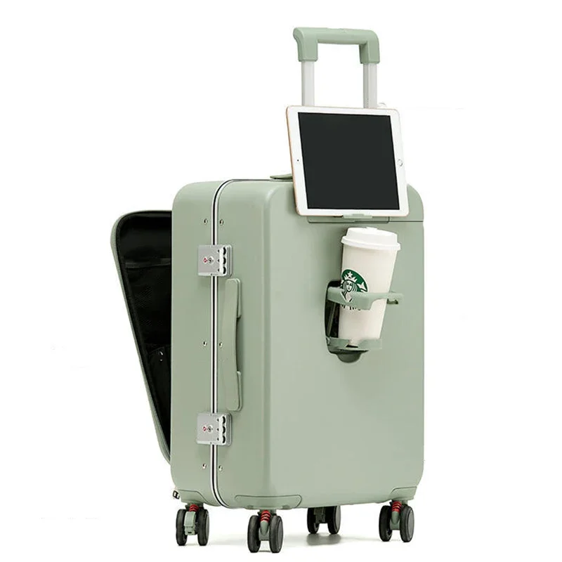 

Multifunctional Trolley Universal Pack Trunk Brake Wheel Front Opening Luggage Men's Women's Travel Code Box Boarding Suitcase