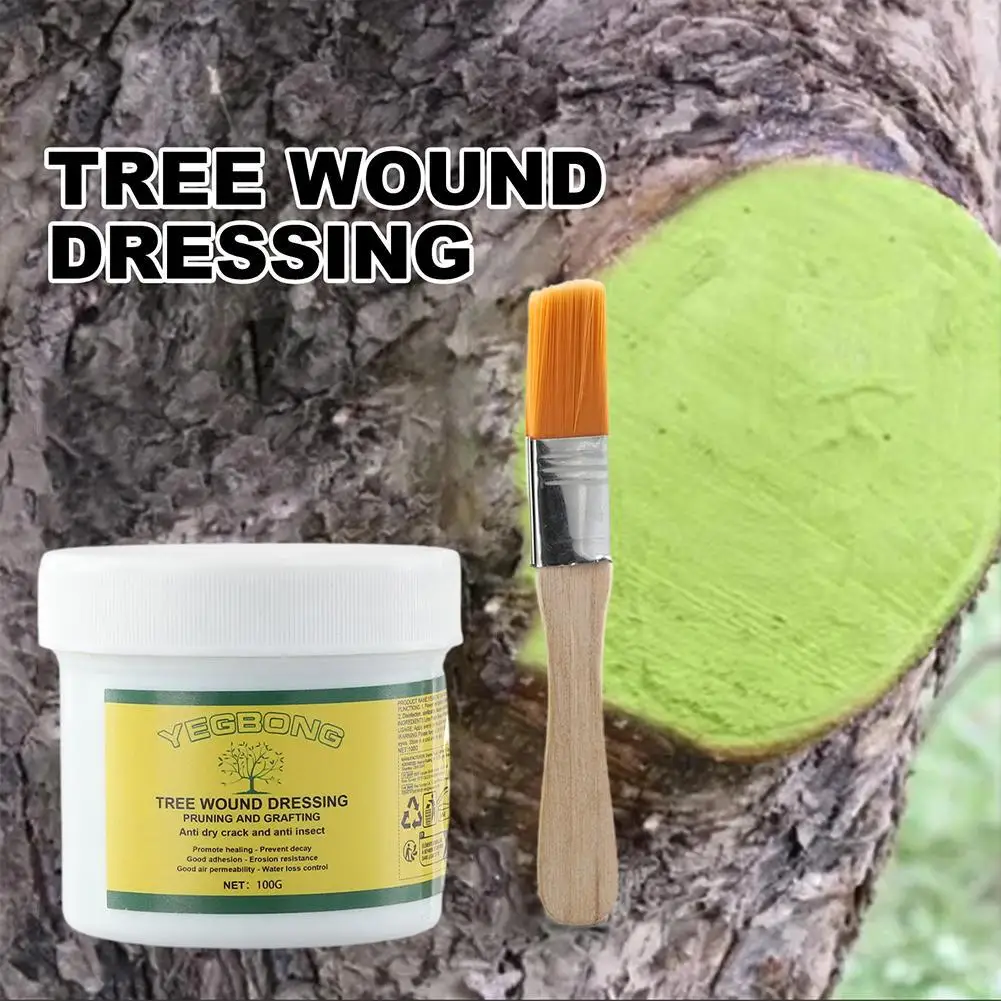 Healing Agent For Protective Tree Garden Tree Grafting Paste Tree Wound Dressing Pruning Sealer With Brush Bonsai Wound Age P8J0