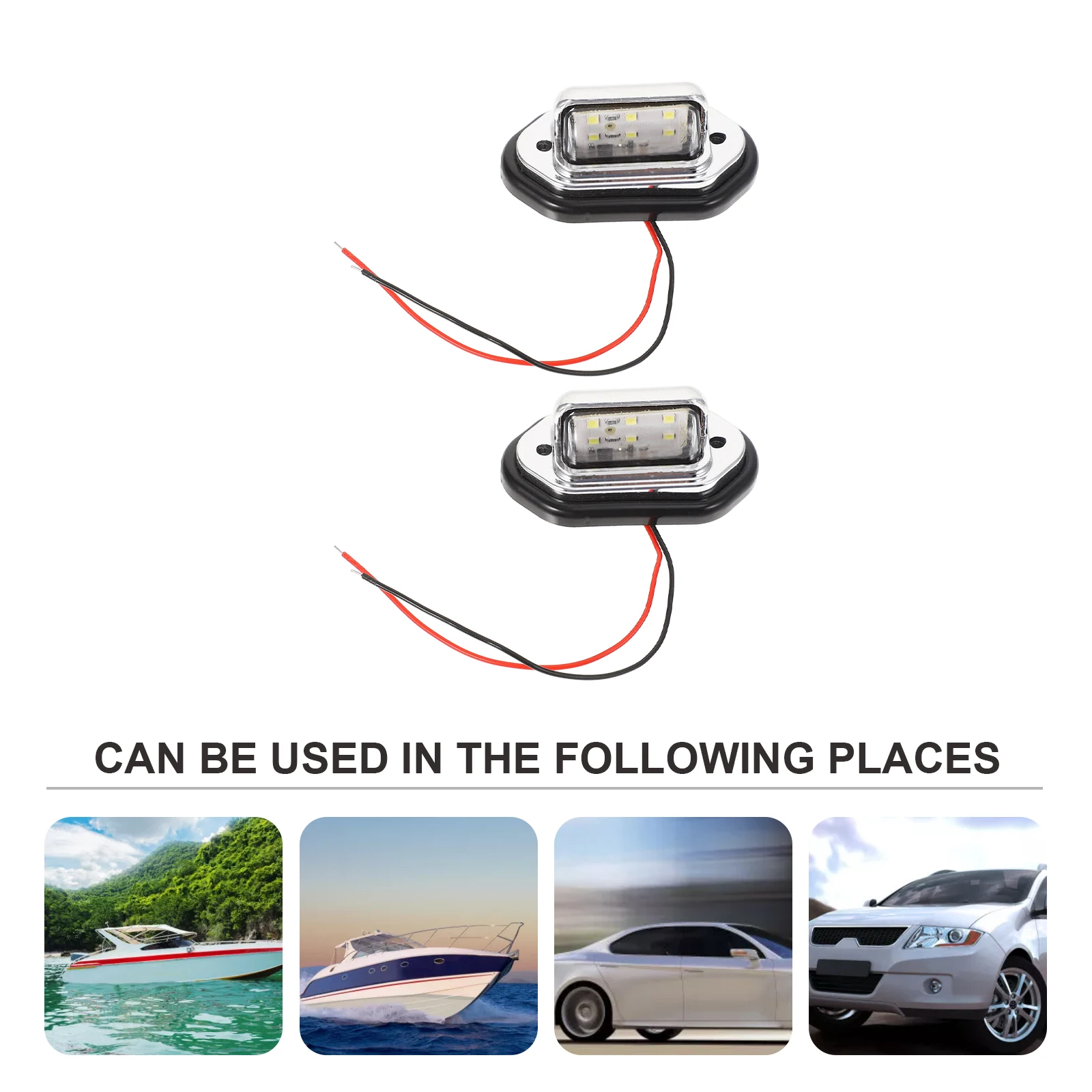 

2 Pcs Signal Tail Light Navigation Lights Rear Taillight Marine for Boats Nautical