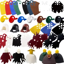 Figuras de películas, accesorios, bloques de construcción, Dementor, capa perforada, abrigo artístico de tela, bata, capucha, Concha, sombrero, juguetes de ladrillos, regalos