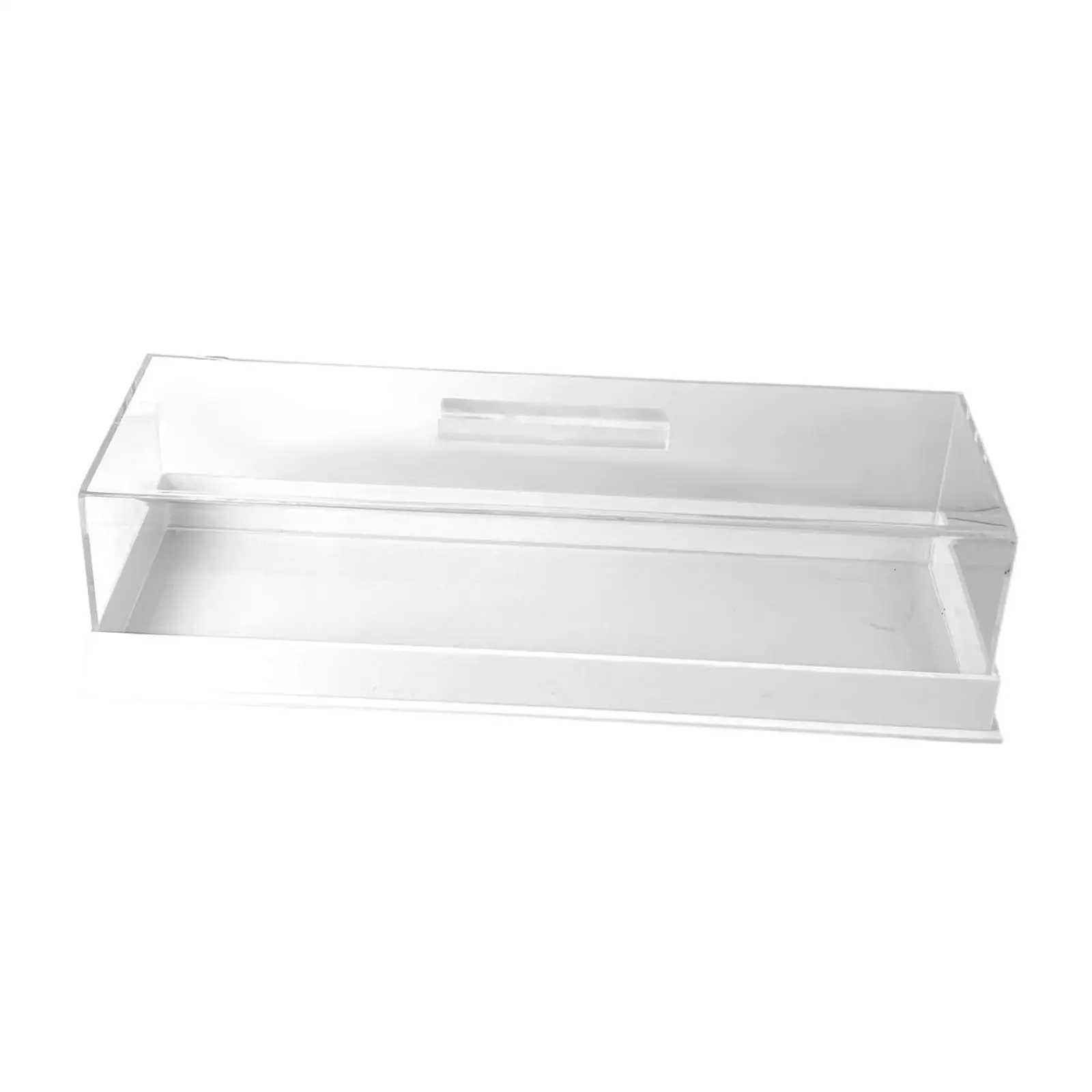Acrylic Rectangle Pastry Display Case Cake Serving Tray with Lucite Cover Dessert Holder for Engagement Events