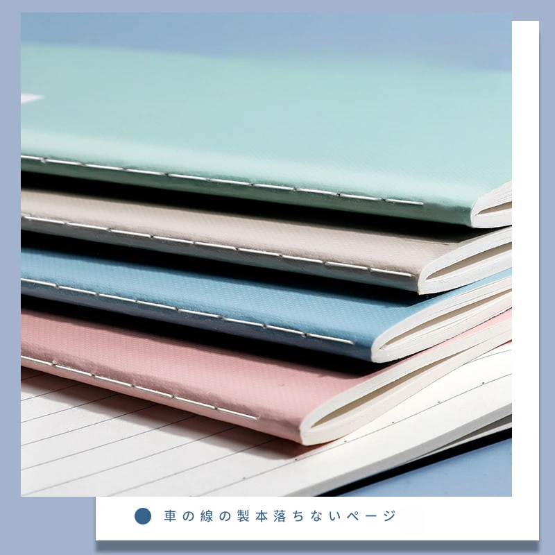 4Books/Pack A5 B5 Notebooks 36page Color Cover Notepad Thickened Environmentally Friendly Wood Pulp Paper Stationery Supplies