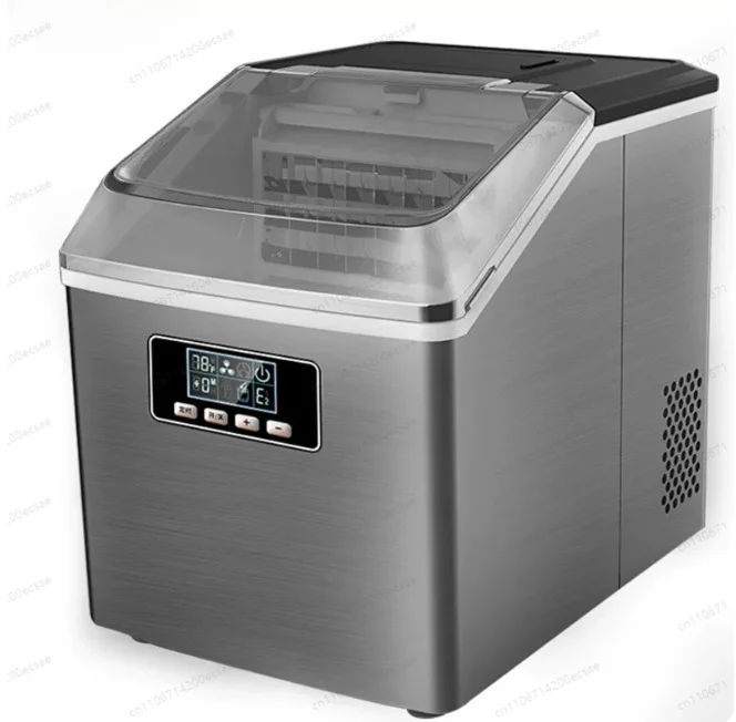 Automatic Electric Quick Ice Maker Commercial Household Milk Tea Shop Bar Desktop Portable Ice Cube Making