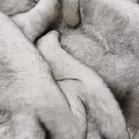 Plush soft and warm Raschel synthetic fox rabbit fur blanket, thick and luxurious girl gift, winter sofa bed, sofa
