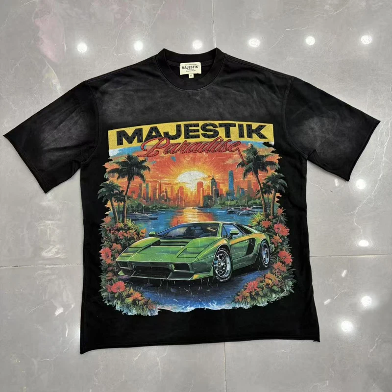 Real Photo Men's Women's Collection Featuring Multiple Styles High-quality MAJESTIK T-shirts Comfort Tops