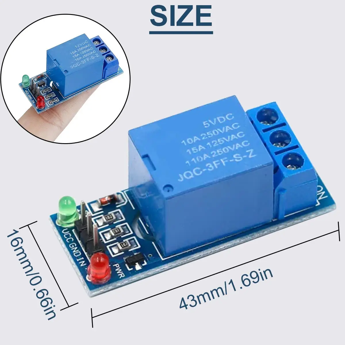 1 Channel Relay Module 5V Low Level Trigger Relay Shield Module Control Board with Optocoupler Isolation LED Warning Lamp Dupont