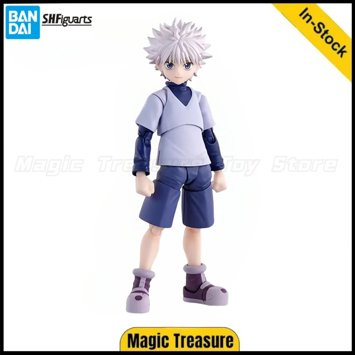 

【В наличии】Оригинальная фигурка Bandai SHF HUNTER×HUNTER Killua Zoldyck, модель, анимационная игрушка в подарок