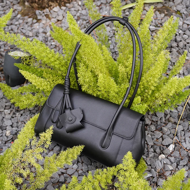New Arrival Genuine Leather Women Square Bag Stylish Design Single Shoulder Handbag Large Capacity Fashion Bag for Early Spring
