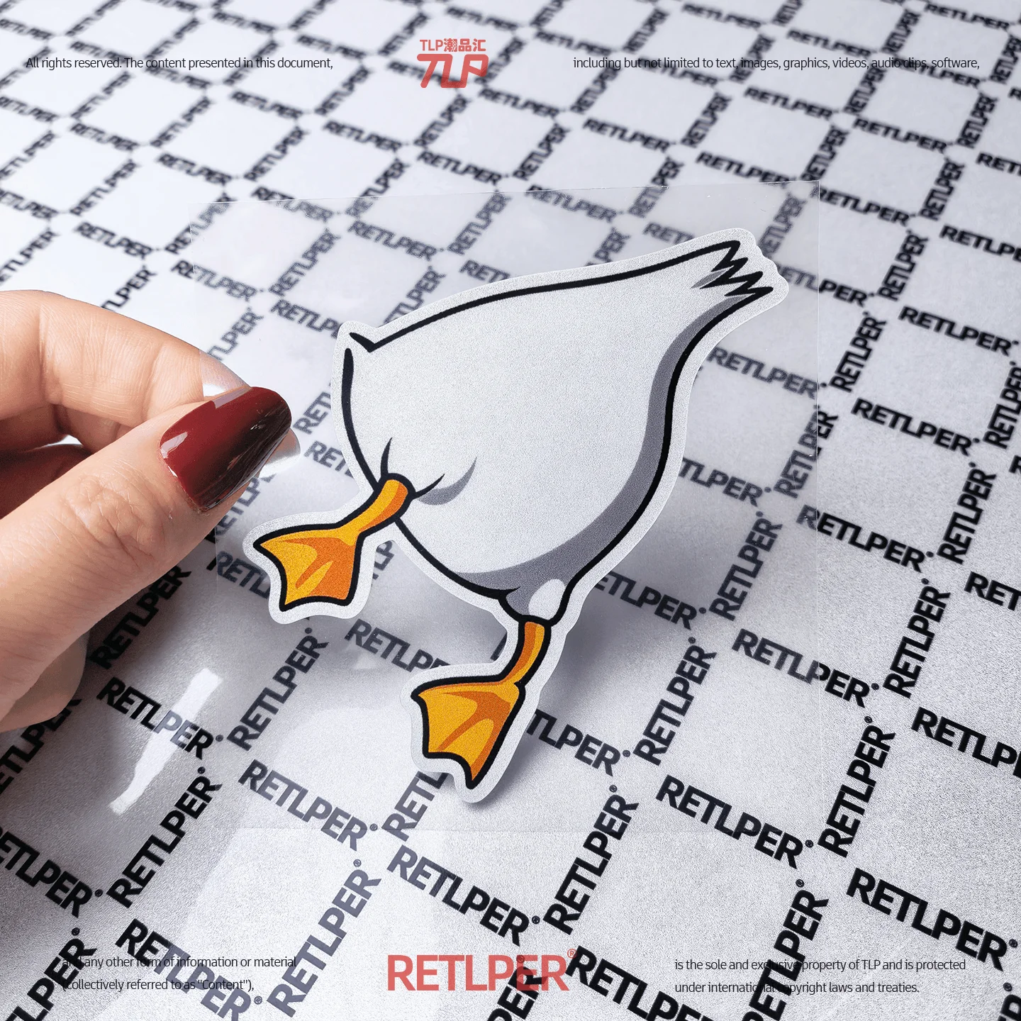 Retlper Hollow-Out Car Sticker Original Design Avoid Crash Skilled Brake Cute Animal Decal Flat for Car/Moto