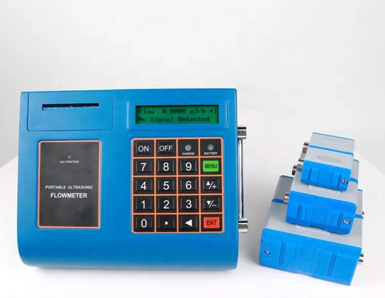 Smart TUF-2000P Digital Portable Ultrasonic Flowmeter Clamp On PVC Pipe Ultrasonic Alcohol Water Liquid Flow Meter