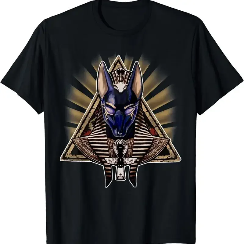 Ancient Egypt Pyramid Ankh Egyptian God Anubis T Shirt Size S 5Xl