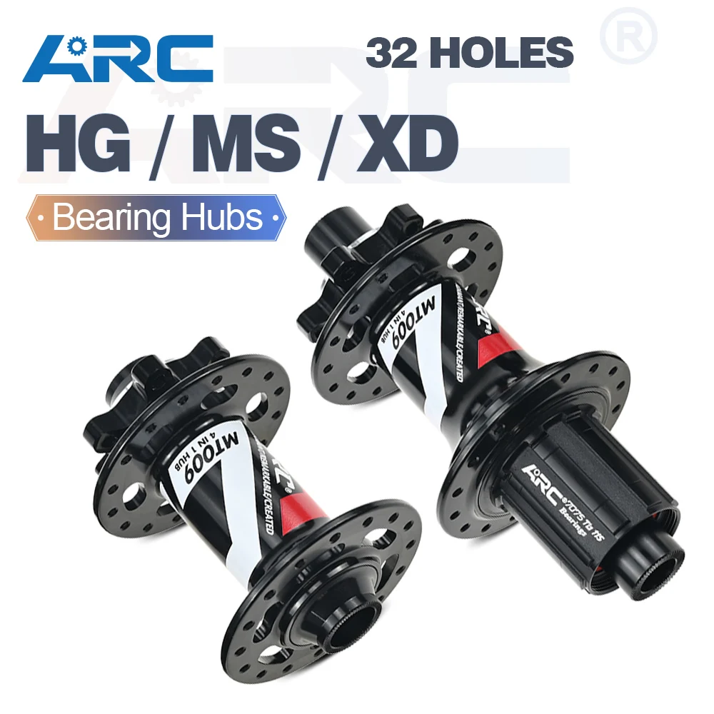 ARC-MTB Hub,32 Holes 6 Claw 114 Clicks S&S,Sealed Bearing,Mountain Bike Aluminum Alloy Disc Brake Hub,7,8,9,10,11,12 Speed Hub